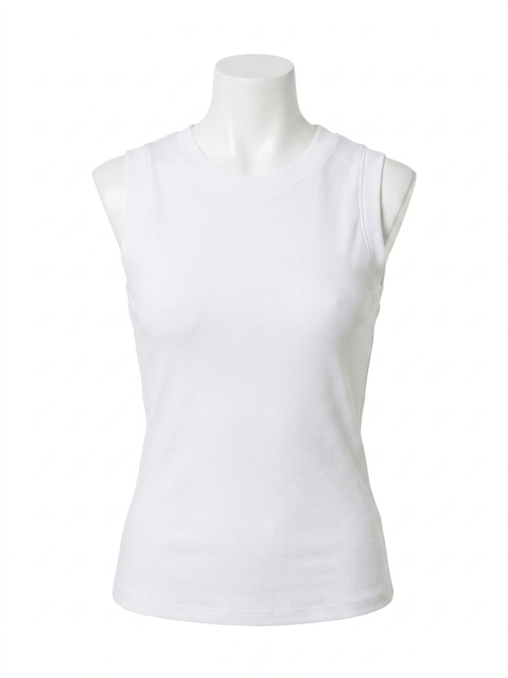 NEW SANCTUARY ribbed ruched tank top in white
